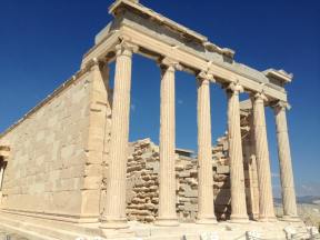 The Erechtheion - a temple built in honour of the city's patron goddess Athena